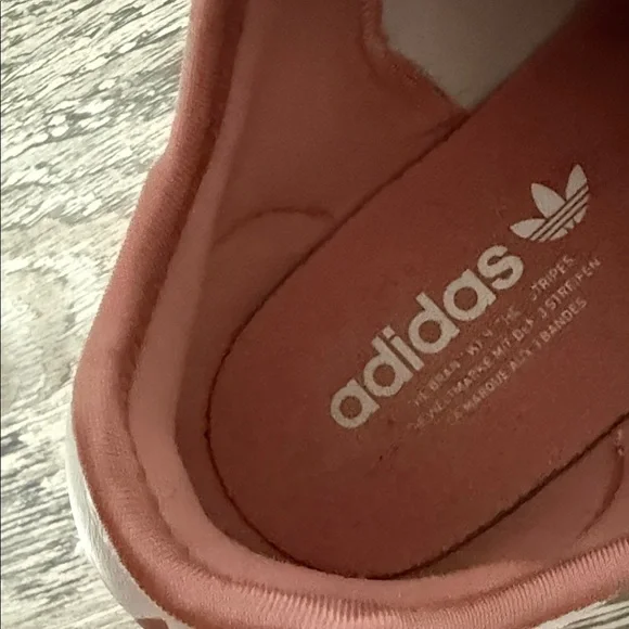 adidas Pink Women's Casual Three-Stripe Sneakers - Picture 4 of 8